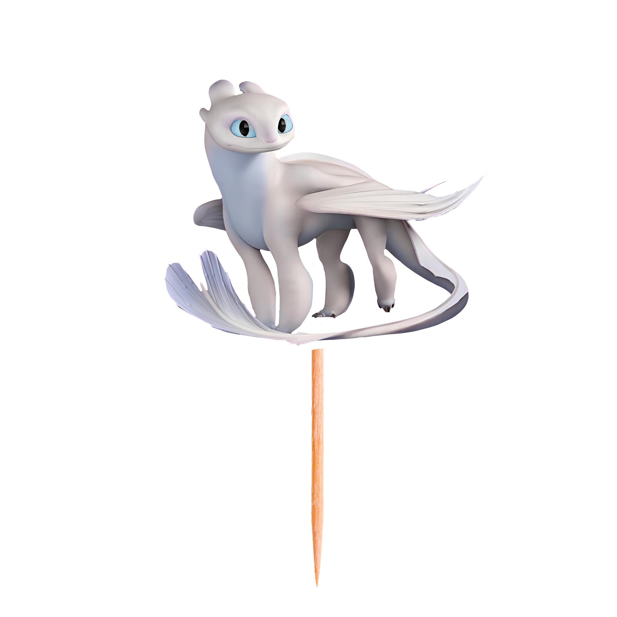 How to Train Your Dragon Temalı Pasta Süsü - Beyaz Dragon