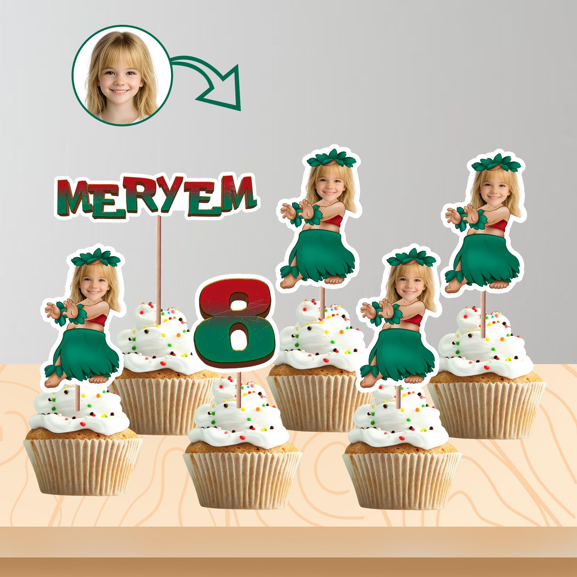 Kişiye Özel İsimli ve Yaş Seçenekli Lilo Temalı Kafa Kürdan 8'li Set