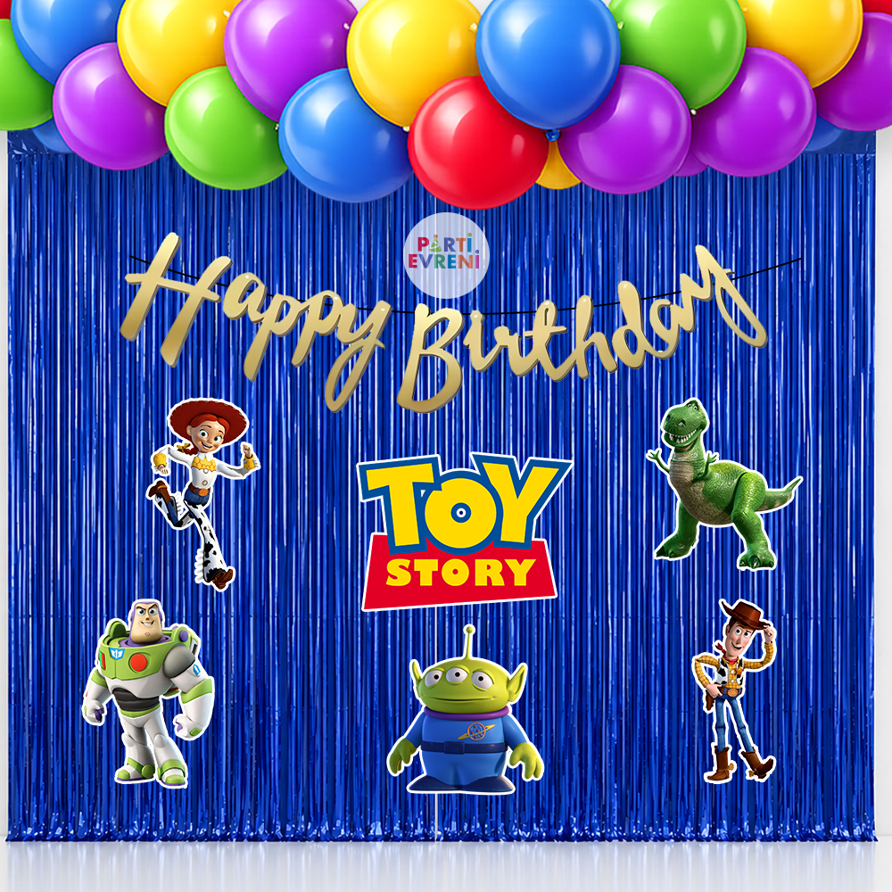 Toy Story Temalı Arka Fon Süsleme Seti