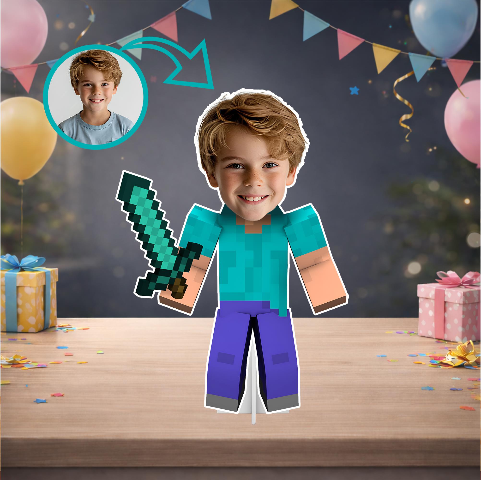 Kişiye Özel Minecraft Temalı Masa Panosu