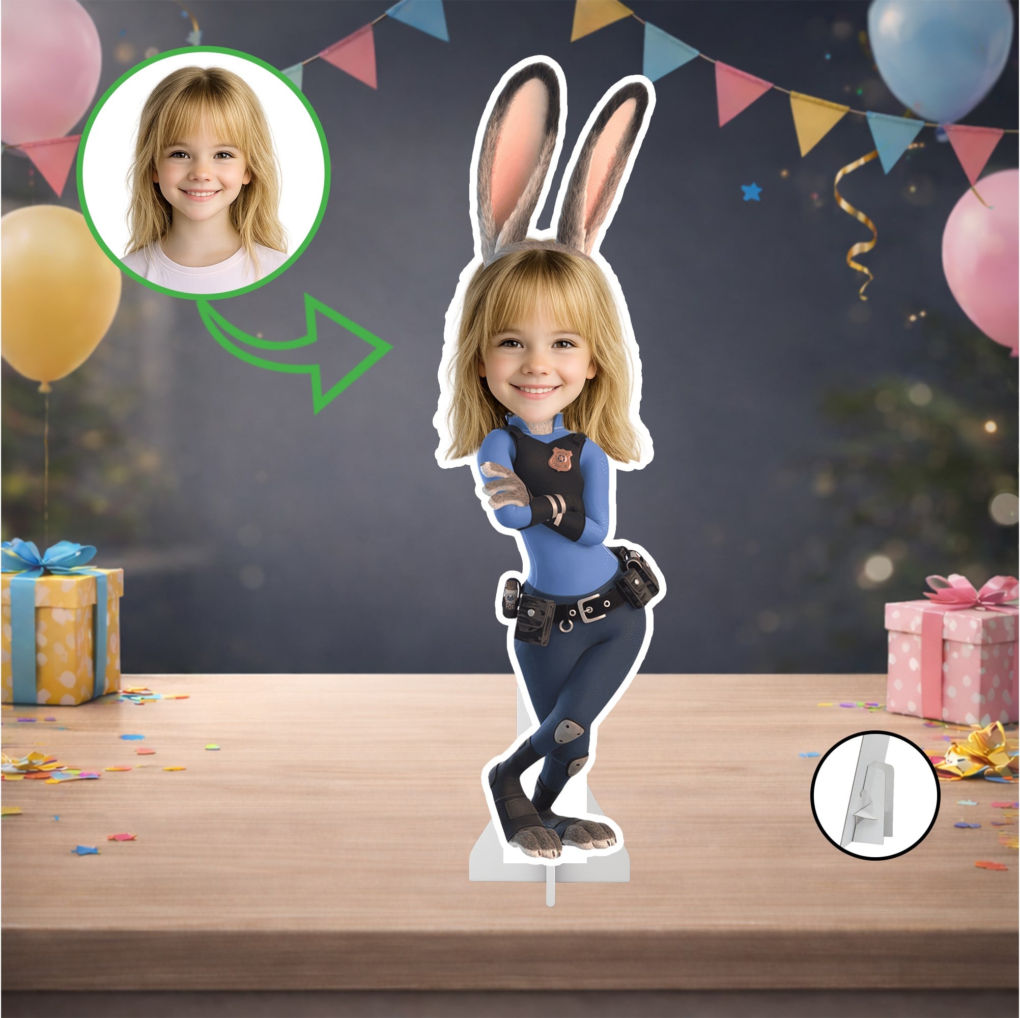 Kişiye Özel Zootopia Temalı Masa Panosu Bonnie