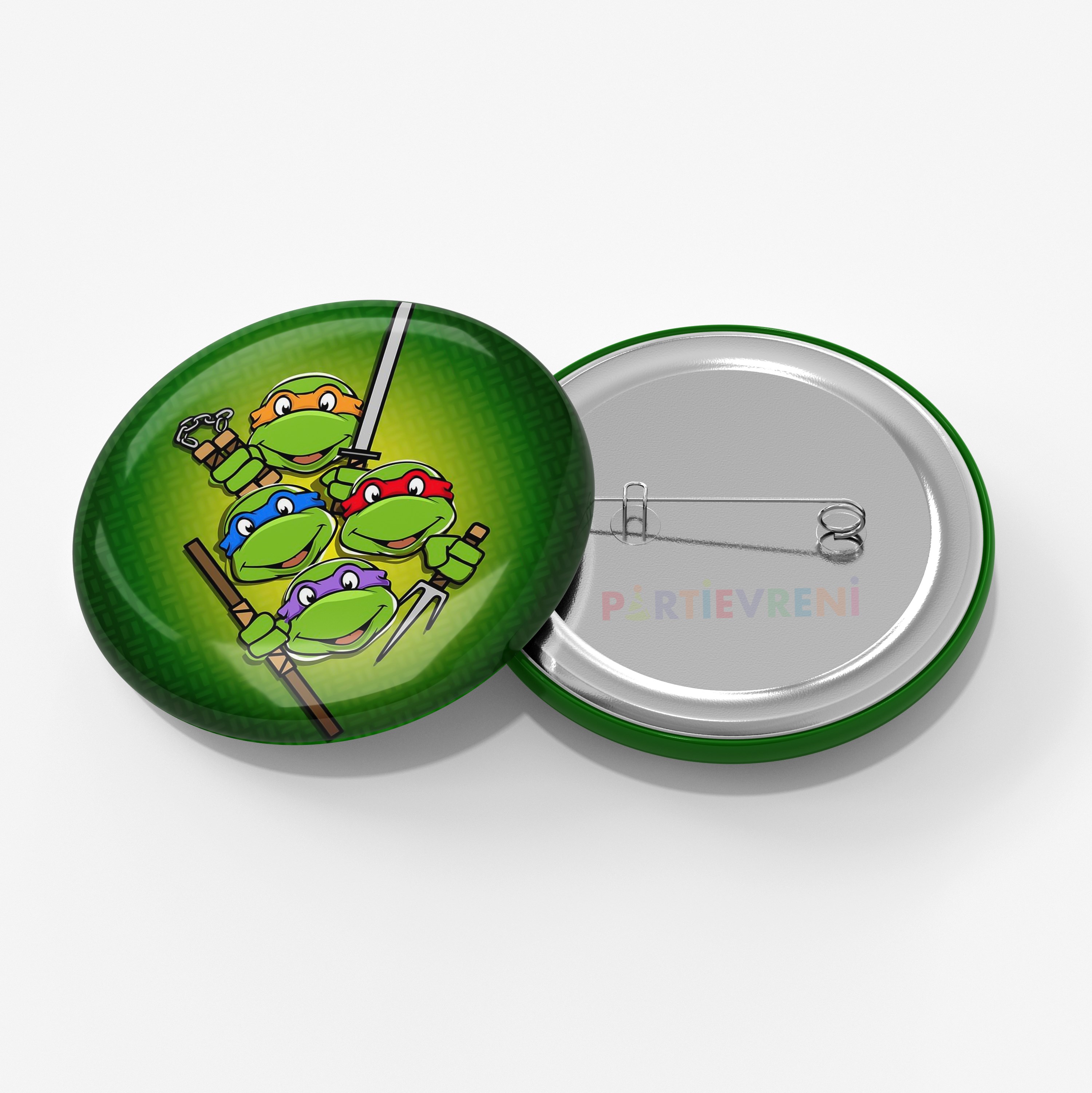 Ninja Turtles Temalı İğneli Rozet 1 Adet