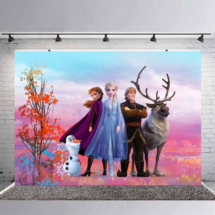 Frozen Doğum Günü Branda Afişi - 70 cm - 100 cm