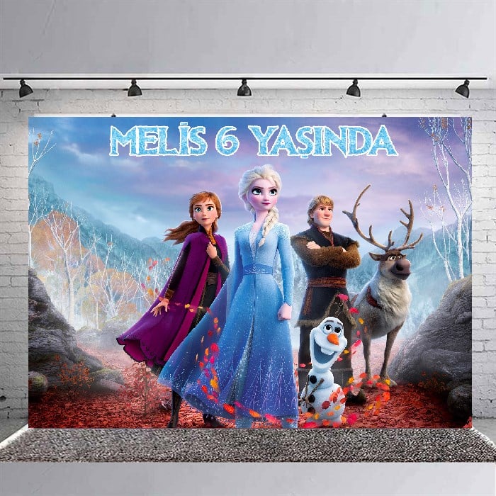 Frozen Doğum Günü Kişiye Özel Afişi - 4 Boy Seçenekli