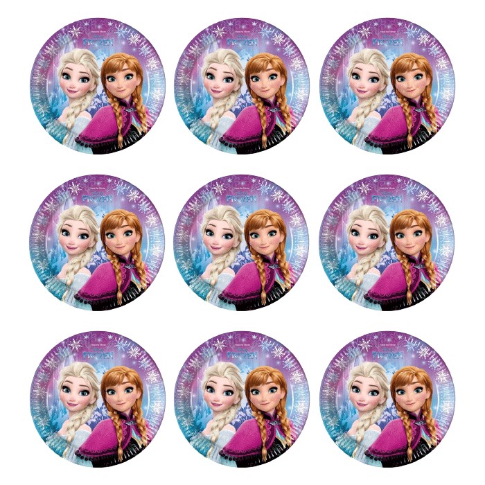 Frozen Elsa Temalı Sticker 10 Adet - 5 cm