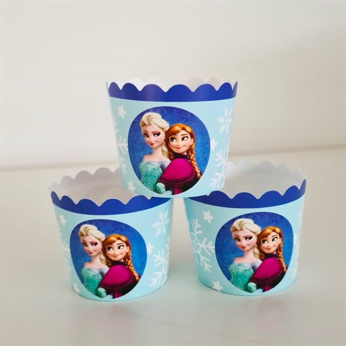 Frozen Temalı Cupcake Kapsülü 25 Adet