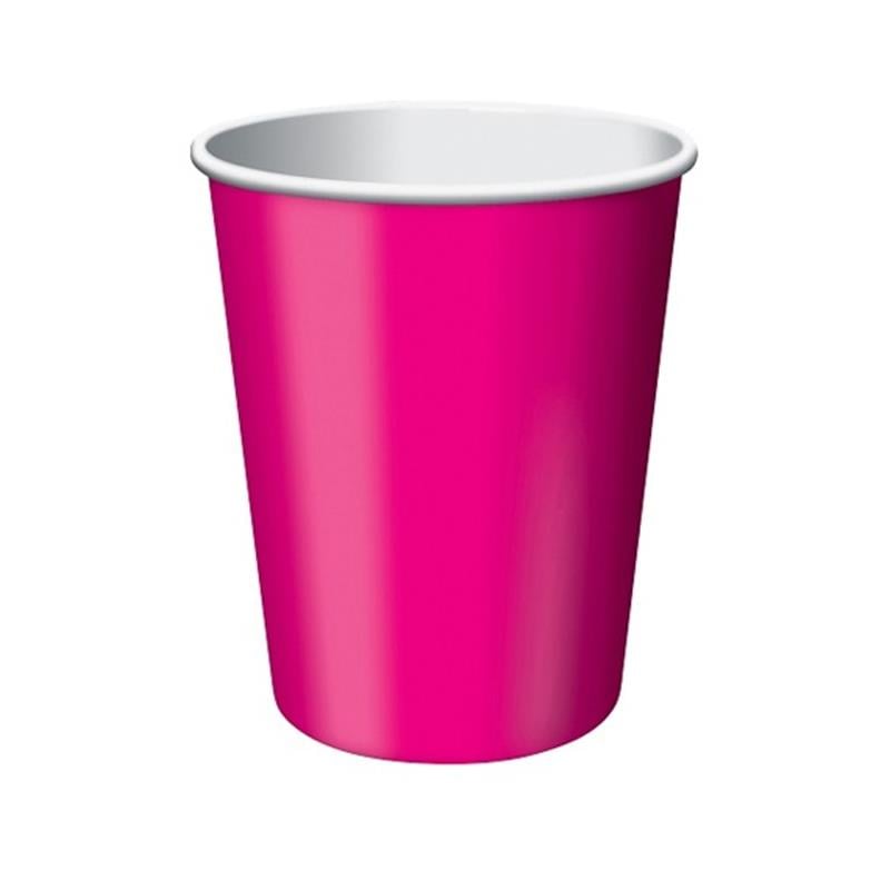 Fuşya Karton Bardak 5 Adet
