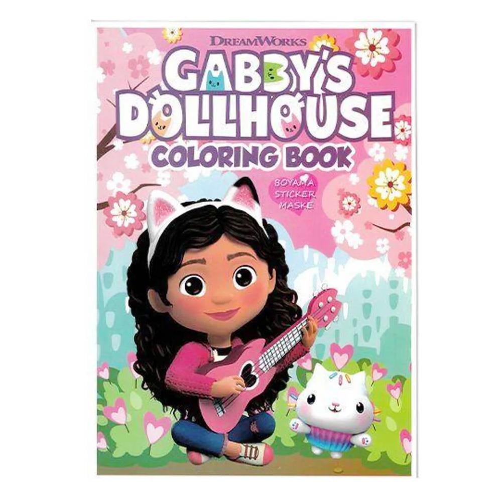 Gabby Dollhouse Boyama Kitabı (Çıkartma+Maskeli)