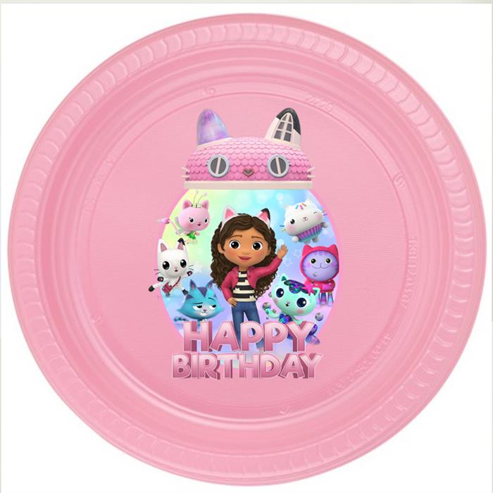 Gabby Dollhouse Stickerlı Tabak - 5 Adet