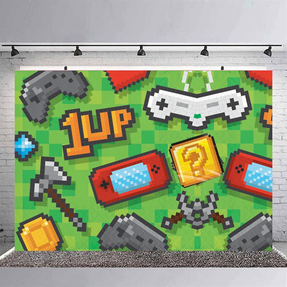 Game On Konsol Temalı Doğum Günü Branda Afişi