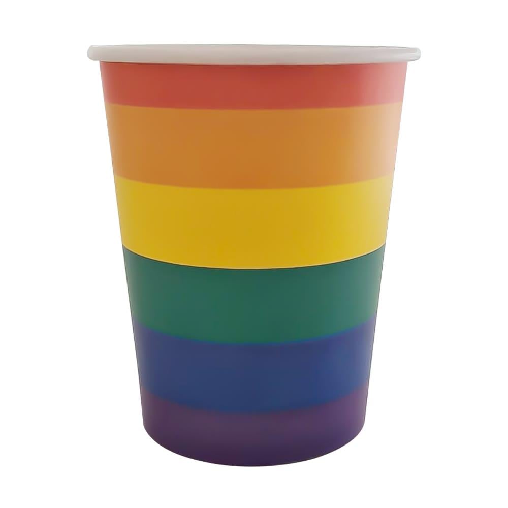 Gökkuşağı Temalı Karton Bardak 5 Adet