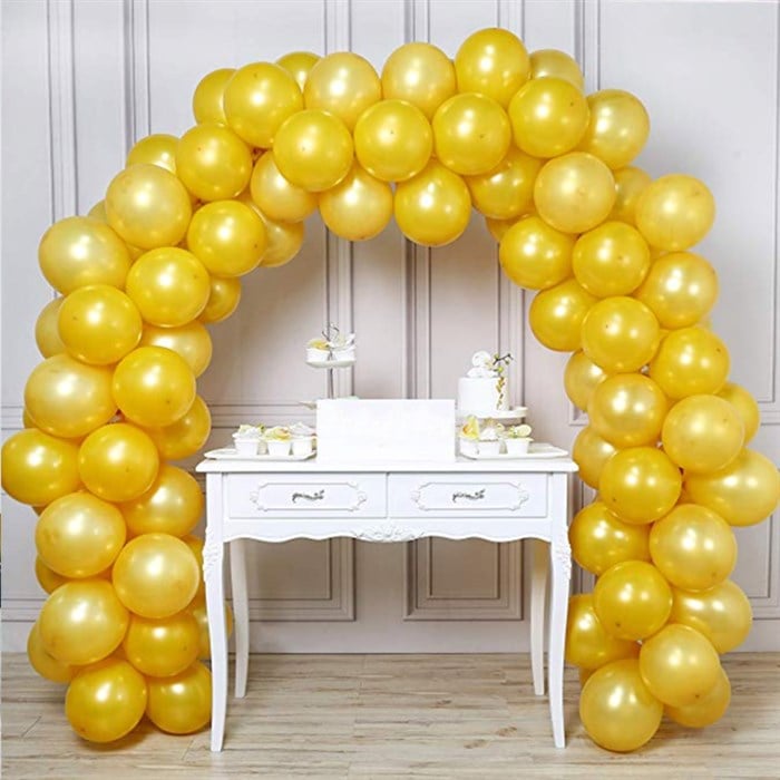 Gold Metalik Balonlu Zincir Balon Seti 