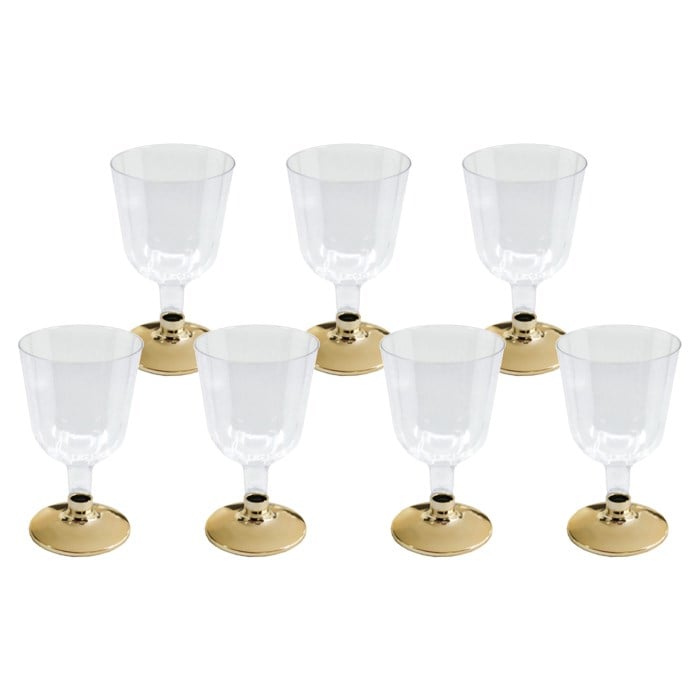 Gold Plastik Kadeh Bardak 6 Adet