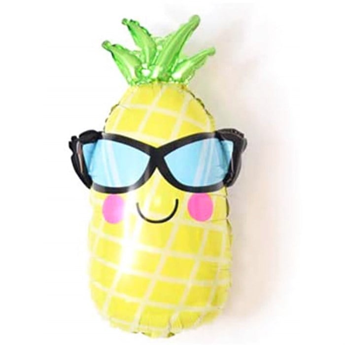 Gözlüklü Ananas Folyo Balon