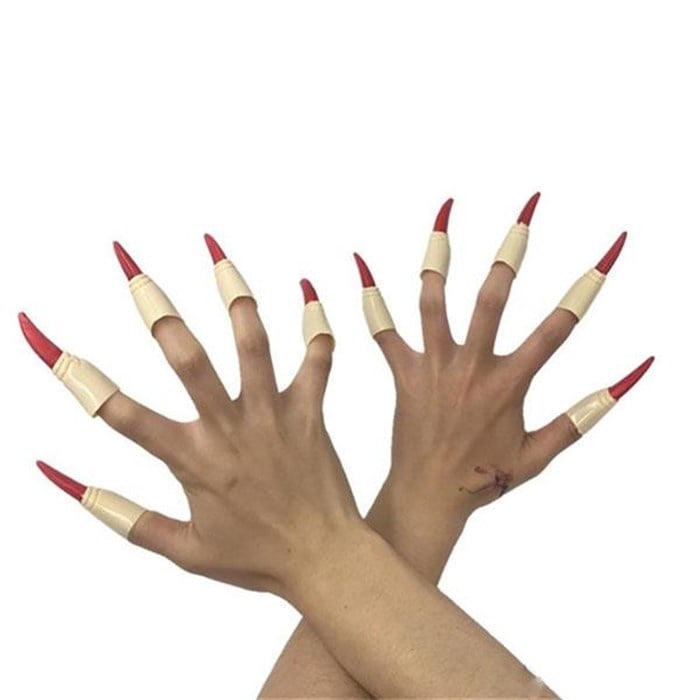 Halloween Kırmızı Cadı Tırnağı