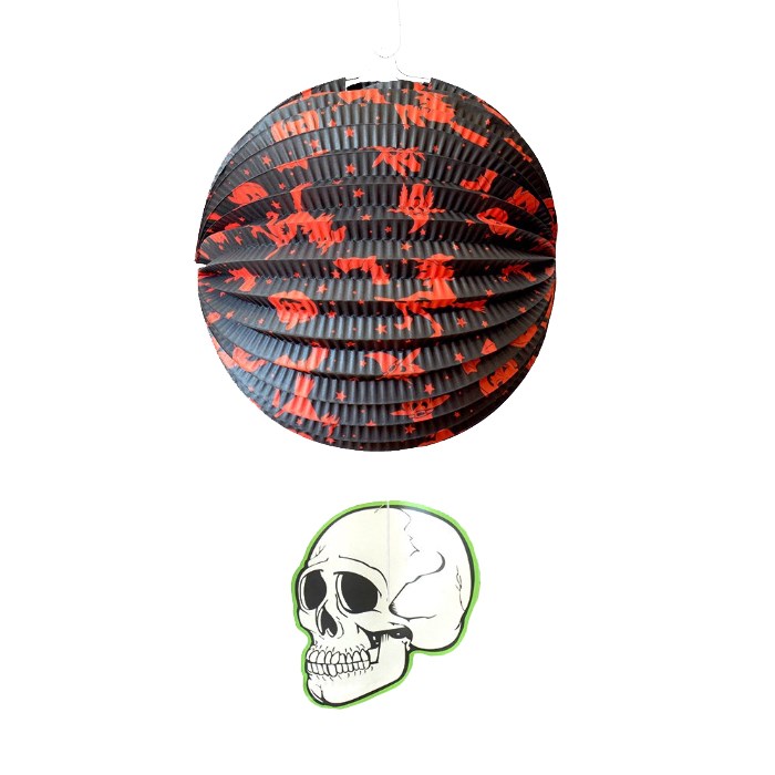 Halloween Partisi Kuru Kafa Temalı Petek Süs