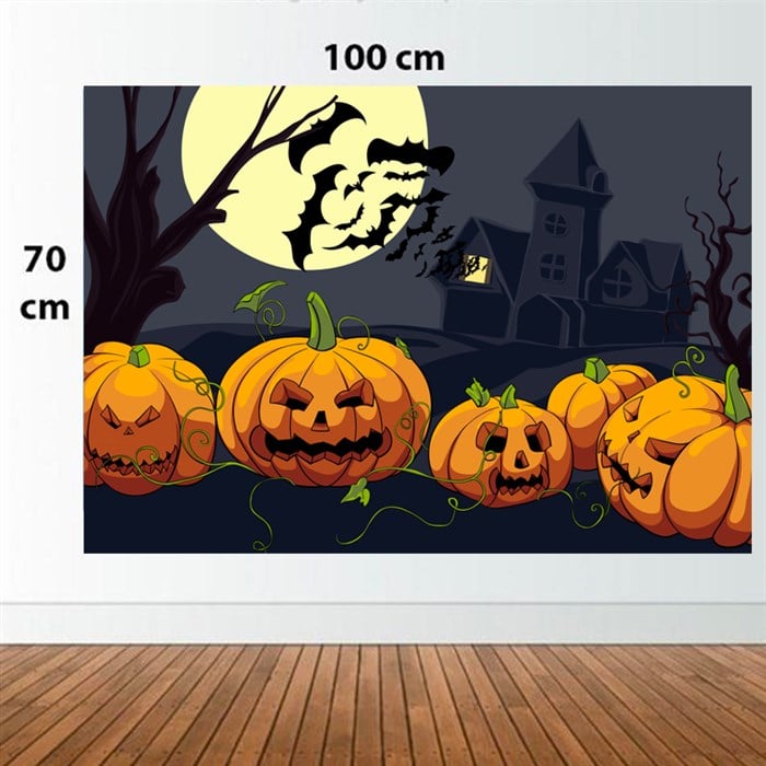 Halloween Temalı Branda Afiş 1 - 70x100 cm