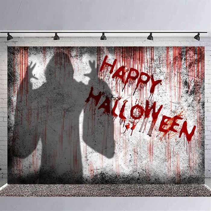 Happy Halloween Temalı Branda Afiş - 70x100 cm