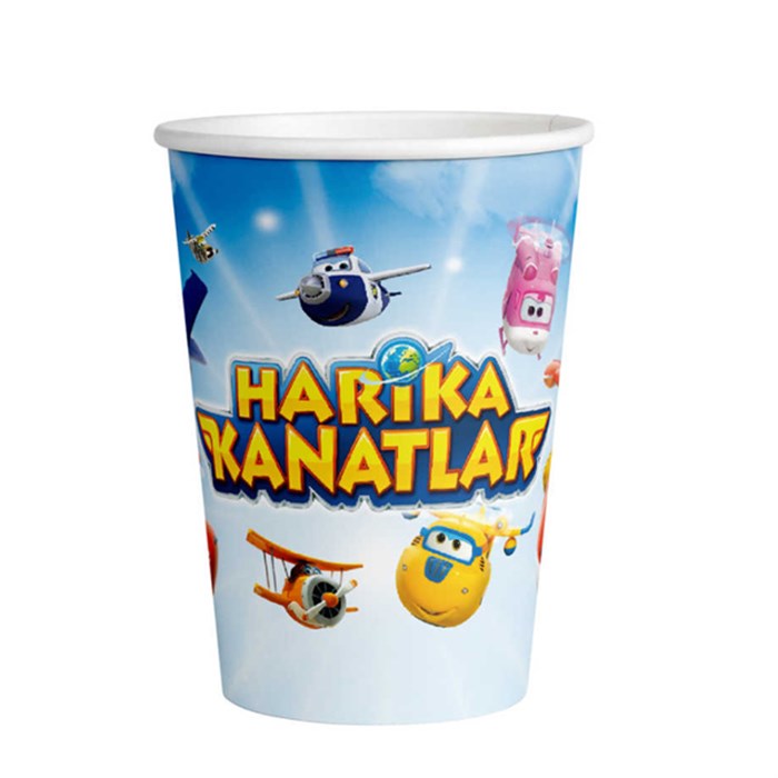 
Harika Kanatlar Doğum Günü Temalı Karton Bardak 8'li

