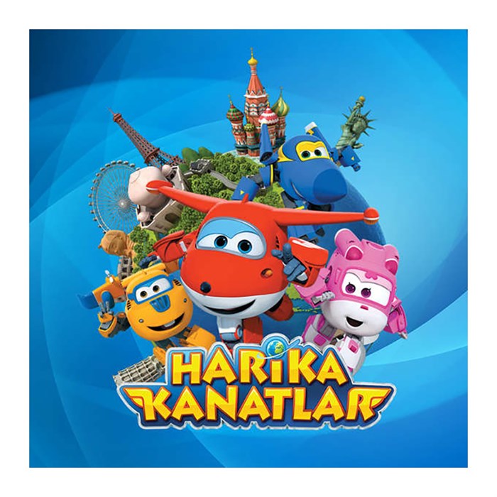 Harika Kanatlar Temalı Sticker 12 cm 1 adet