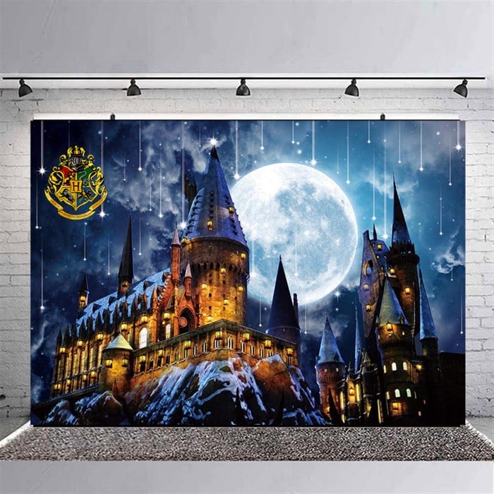 Harry Potter Hogwarts Doğum Günü Branda Afişi - 2 Boy Seçenekli
