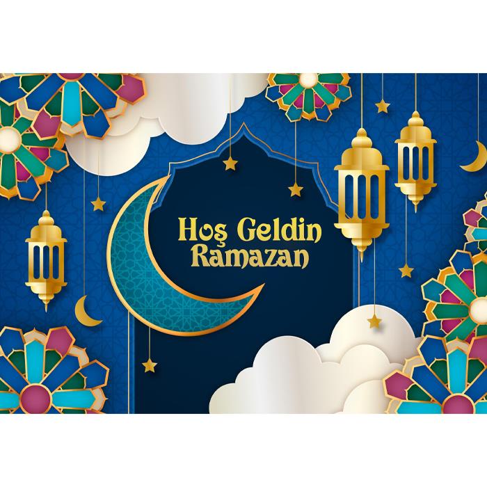 Hoş Geldin Ramazan Branda Afişi 3 - 2 Boy Seçenekli