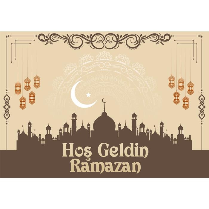 Hoş Geldin Ramazan Branda Afişi 6 - 2 Boy Seçenekli