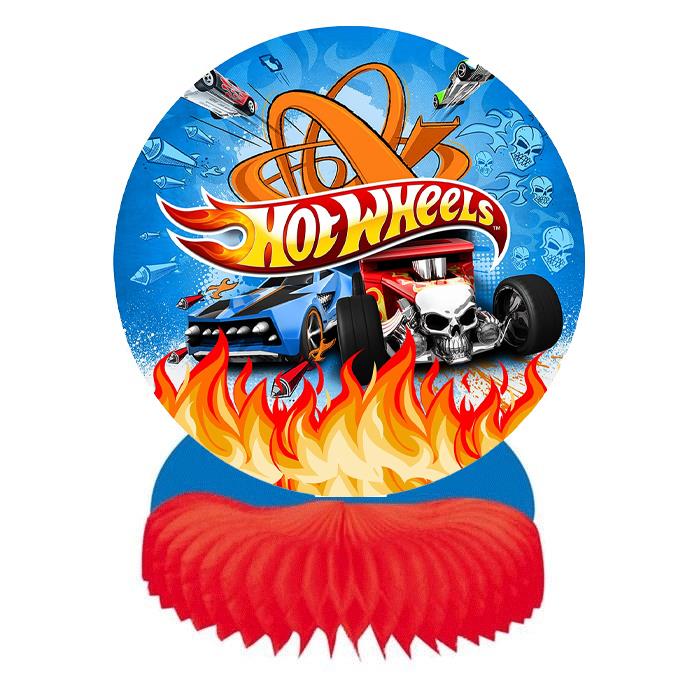 Hot Wheels Temalı Masa Orta Süsü
