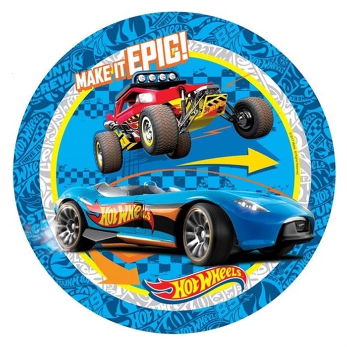 Hot Wheels Temalı Tabak 8'li