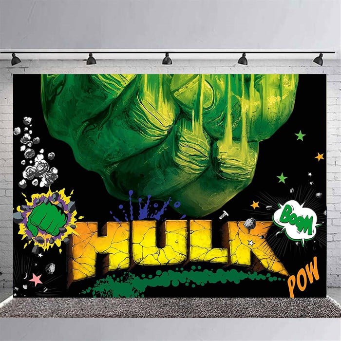 Hulk Doğum Günü Branda Afişi 2 - 2 Boy Seçenekli