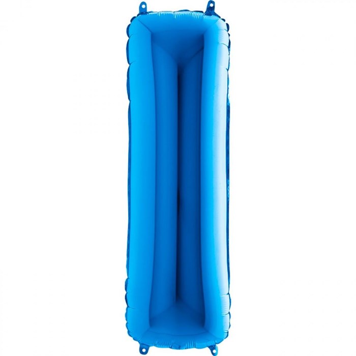 I Harfi Mavi Folyo Balon 1 Metre
