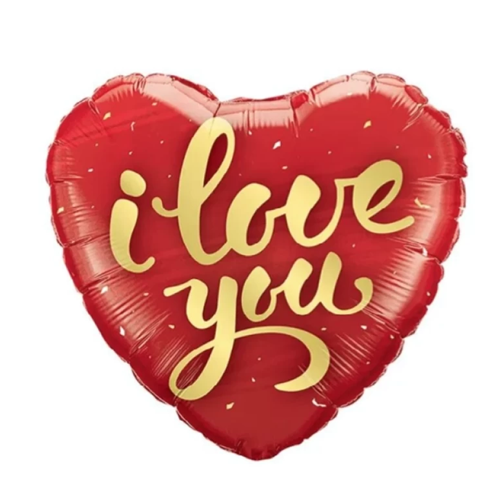 i Love You Kalp Folyo Balon - 40 cm