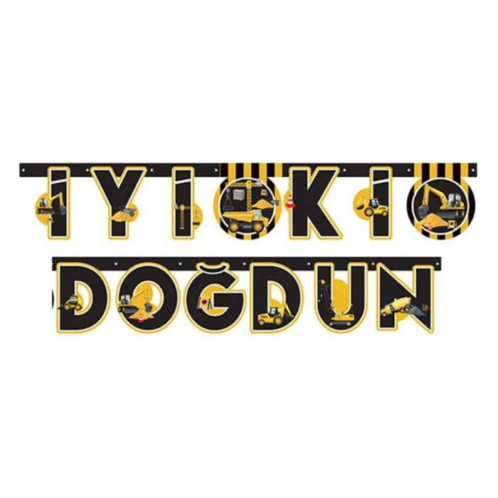 İnşaat Konsepti İyi ki Doğdun Yazısı