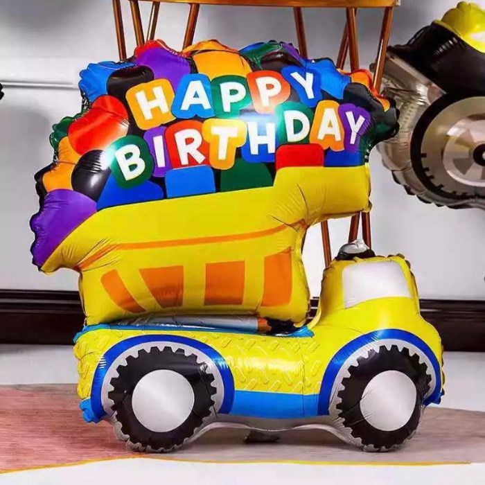 İnşaat Konsepti Kamyon Folyo Balon