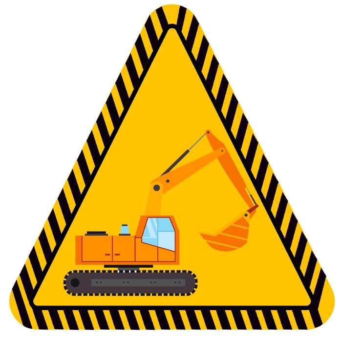 İnşaat Temalı Sticker 12 cm 1 adet