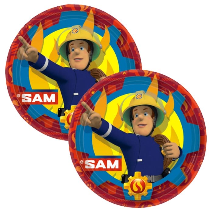 İtfaiyeci Sam Konsepti Karton Tabak