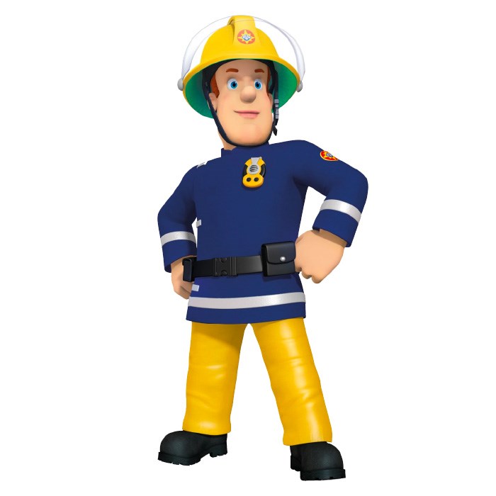 İtfaiyeci Sam Temalı Sticker 12 cm 1 adet