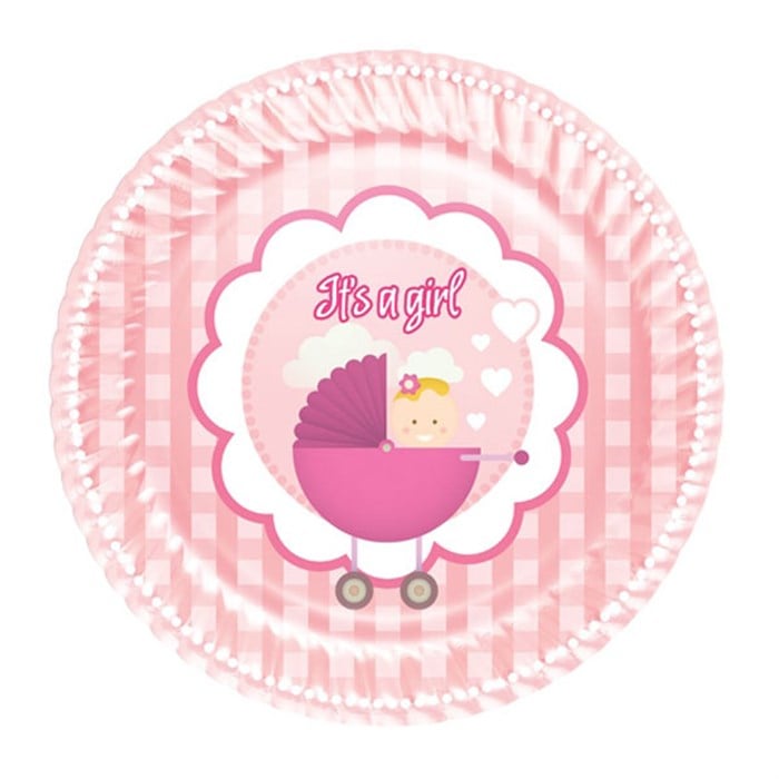 İts a Girl Temalı Tabak 8 Adet