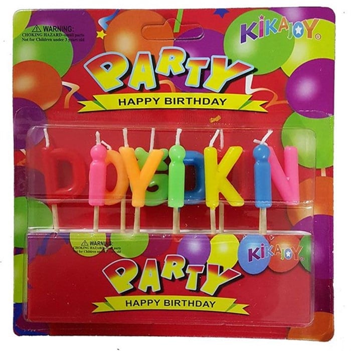 İyi ki Doğdun Renkli Pasta Mumu