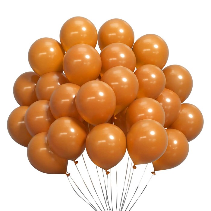 Karamel Baskısız Lateks Balon - 10 Adet