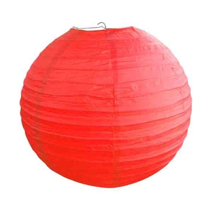 Kırmızı Kağıt Japon Fener Süs - 30 cm