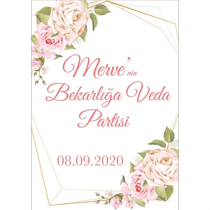 Kişiye Özel Bride To Be Afişi 2 - 70 cm - 100 cm