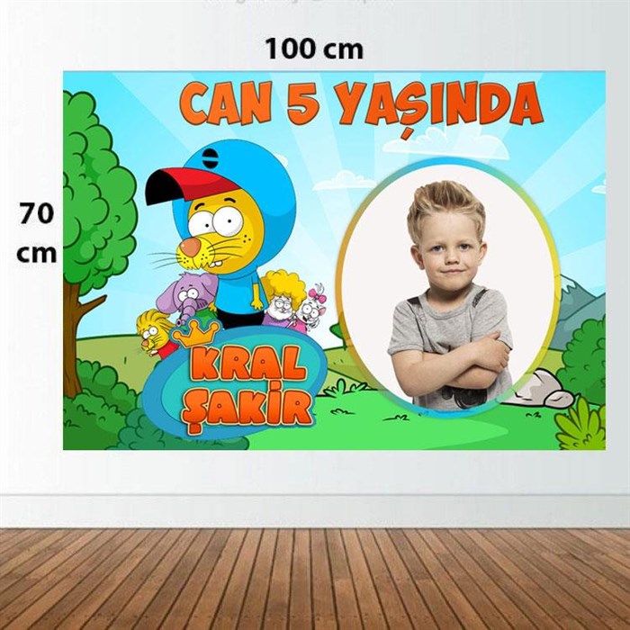Kişiye Özel Kral Şakir Doğum Günü Afişi - 70 cm - 100 cm