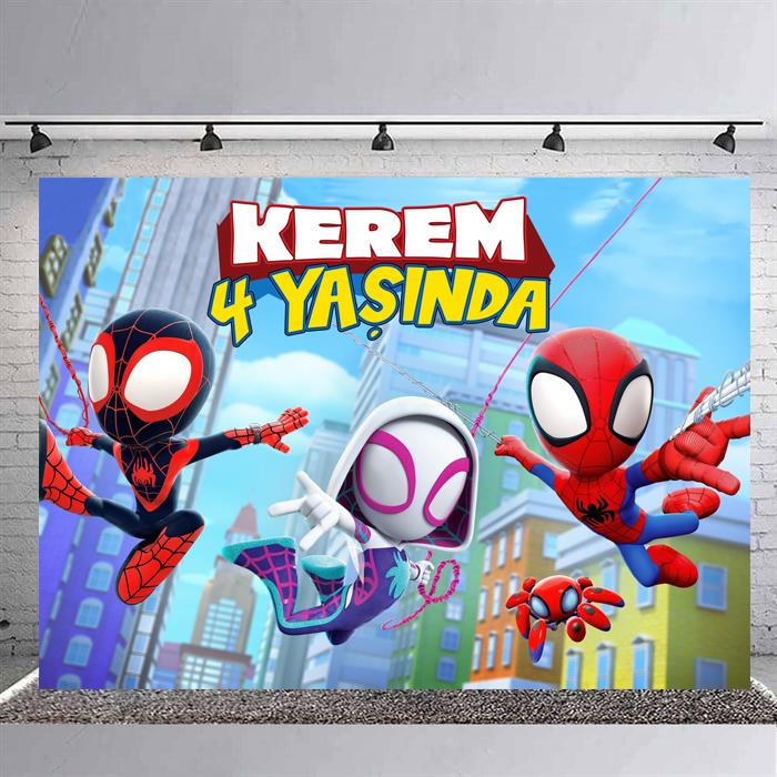 Kişiye Özel Spidey Doğum Günü Afişi - 4 Boy Seçenekli