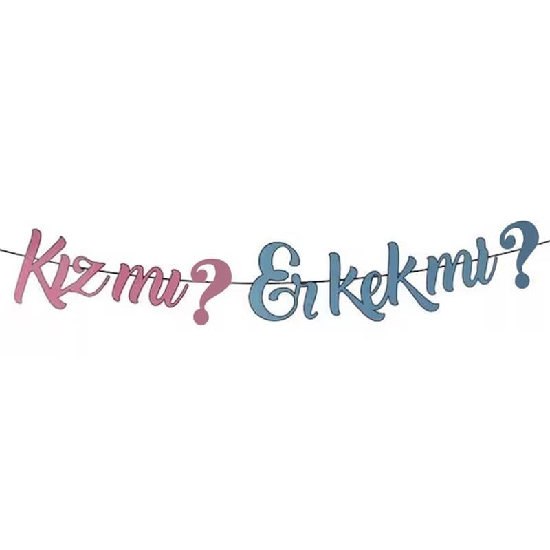 Kız mı Erkek mi Dekoratif Banner