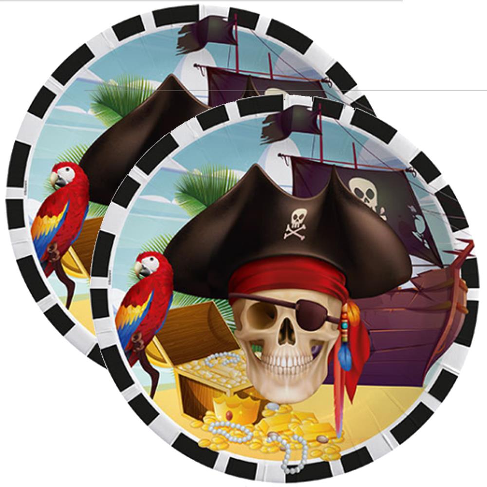 Korsan Temalı Tabak 8'li