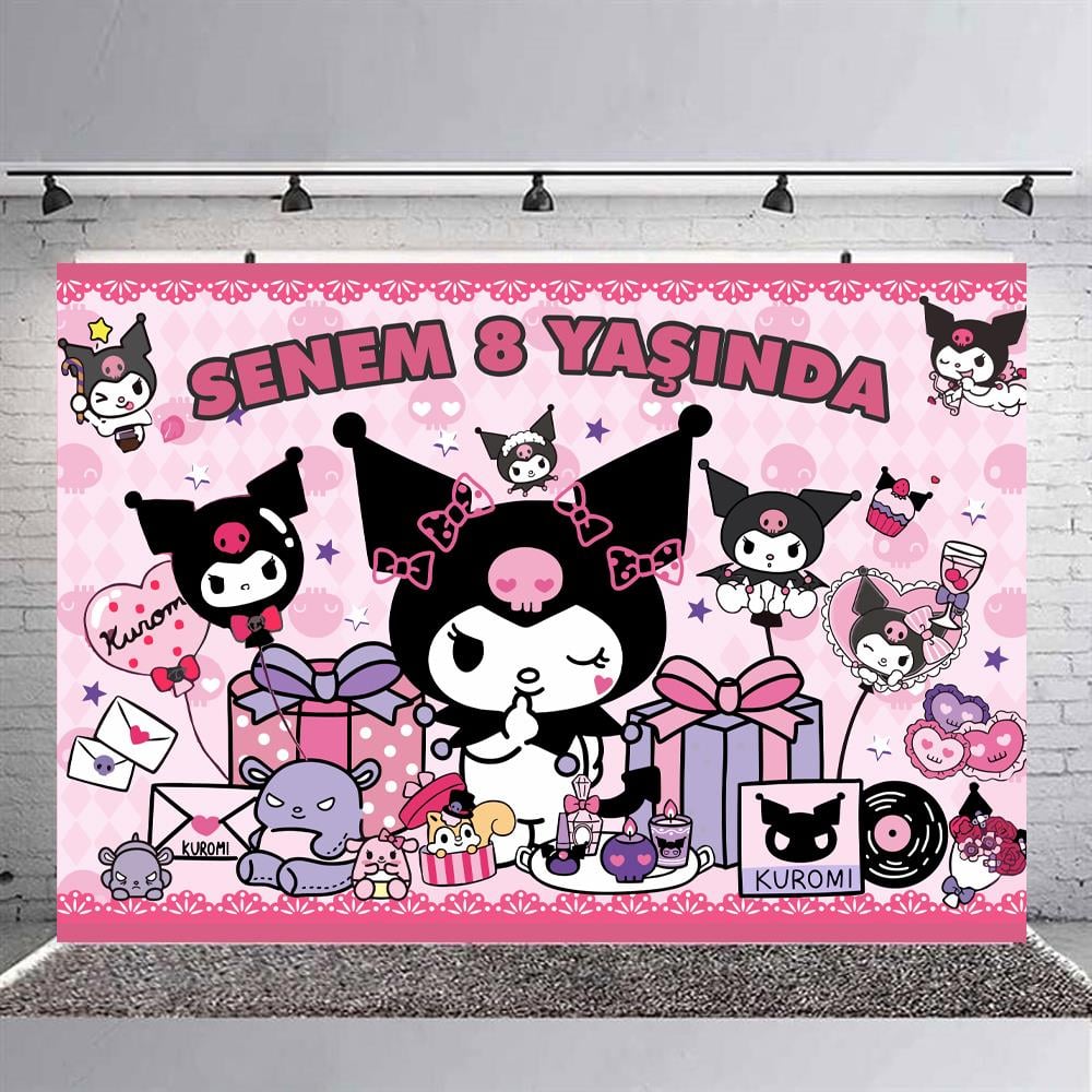 Kuromi Kişiye Özel Doğum Günü Branda Afişi