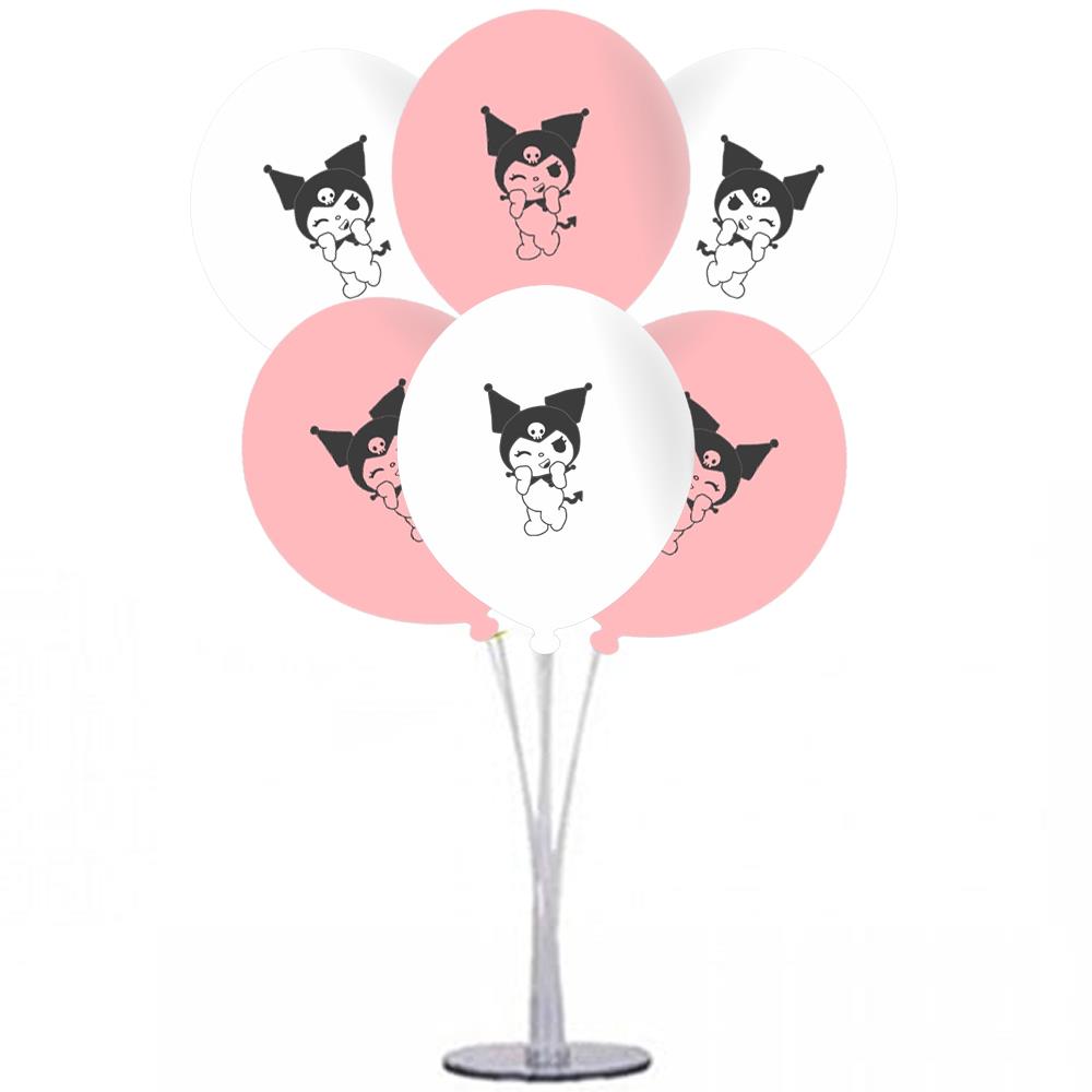 Kuromi Temalı Ayaklı Balon Standı 7'li