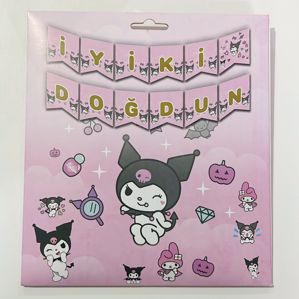 Kuromi Temalı İyi ki Doğdun Banner