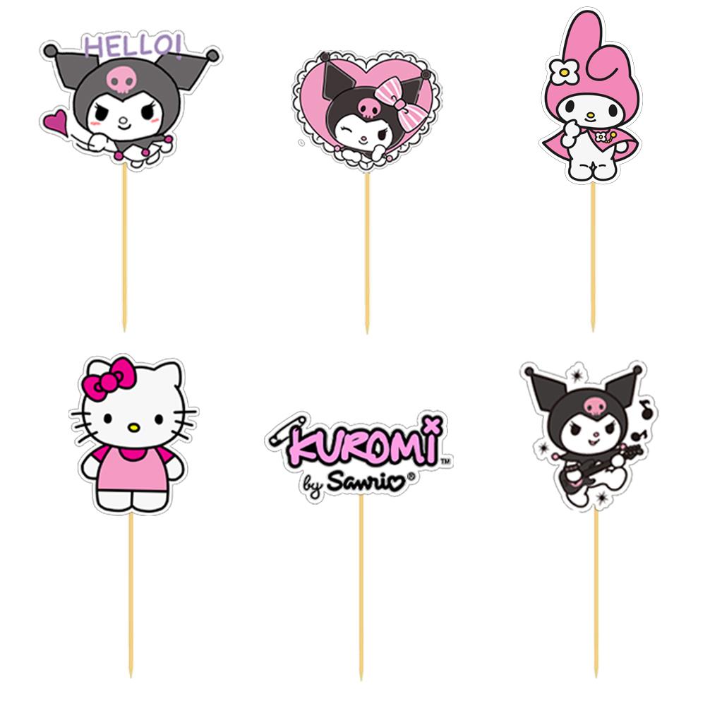 Kuromi Temalı Özel Kesim Kürdan 6'lı